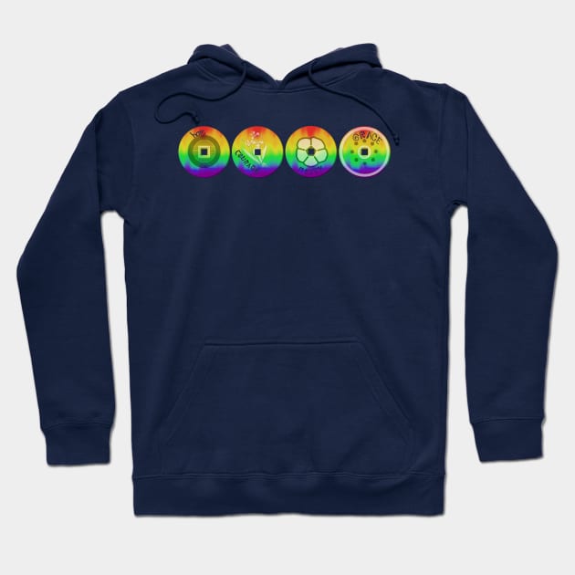 Rainbow Pride Coins Hoodie by LochNestFarm